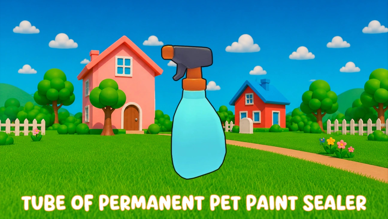 Tube of Permanent Pet Paint Sealer artwork