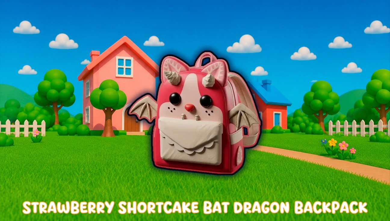 Strawberry Shortcake Bat Dragon Backpack artwork