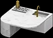 Marble Kitchen Island variant