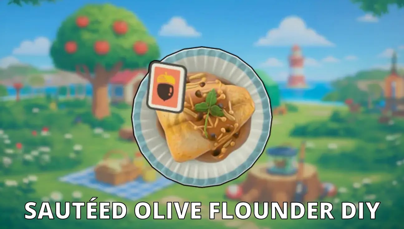 Sautéed Olive Flounder DIY artwork