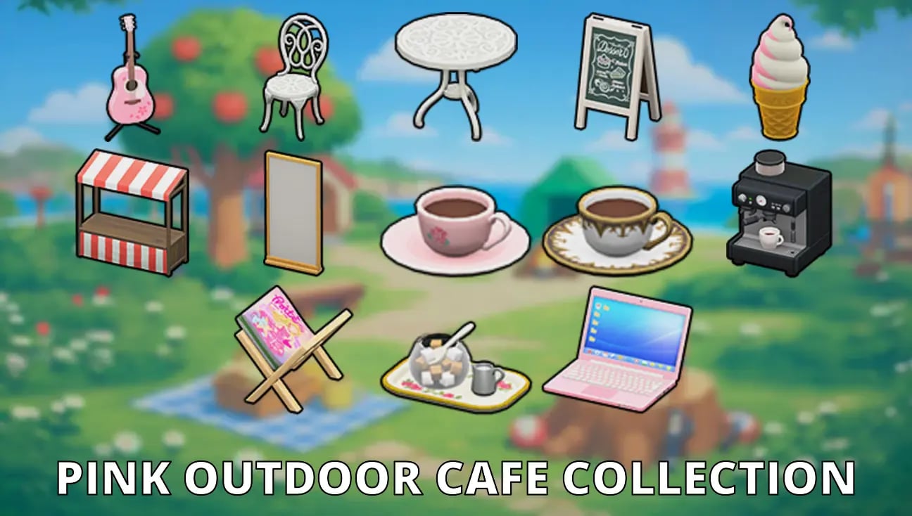 Pink Outdoor Cafe Collection artwork