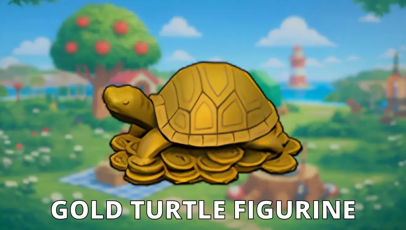 Gold Turtle Figurine artwork