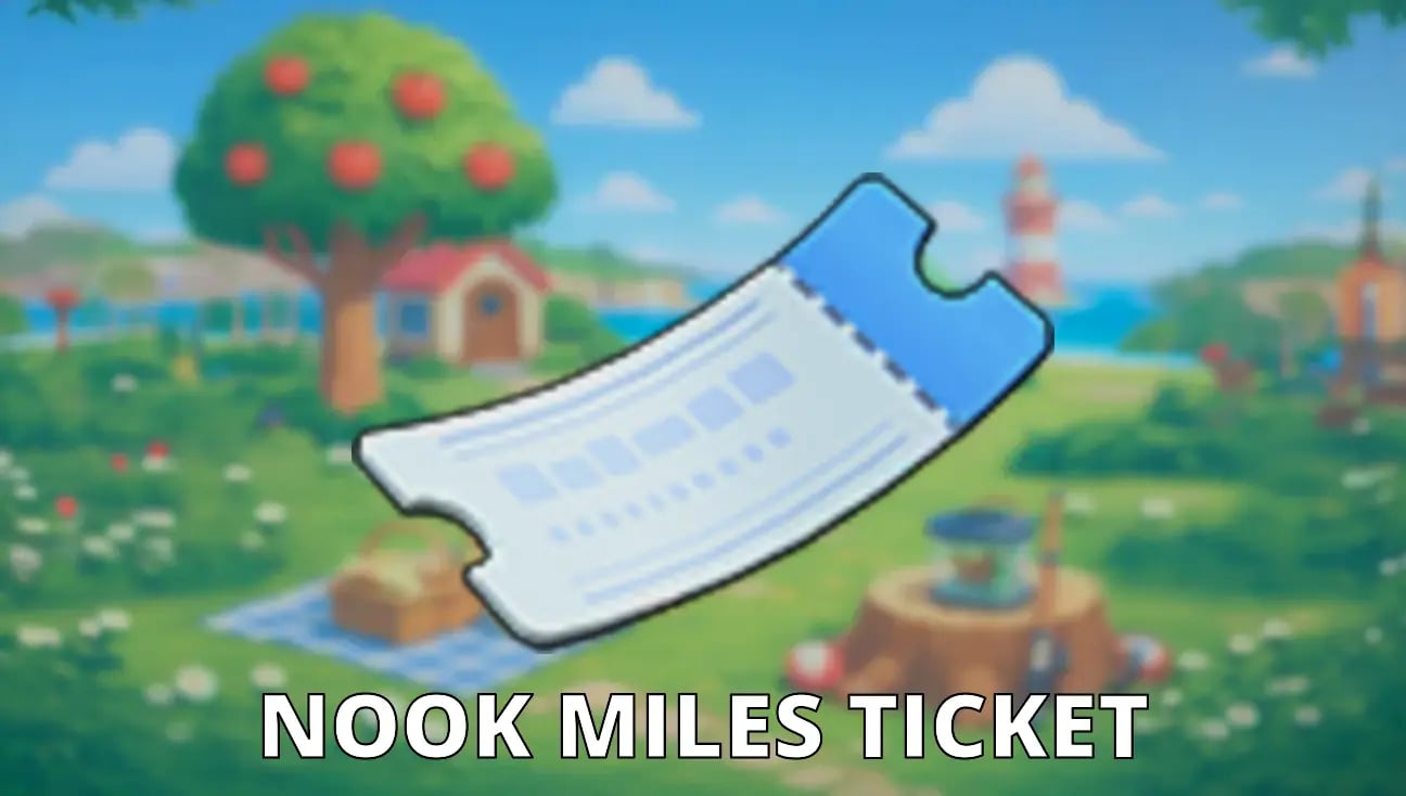 Nook Miles Ticket artwork
