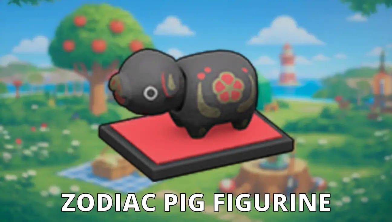 Zodiac Pig Figurine artwork
