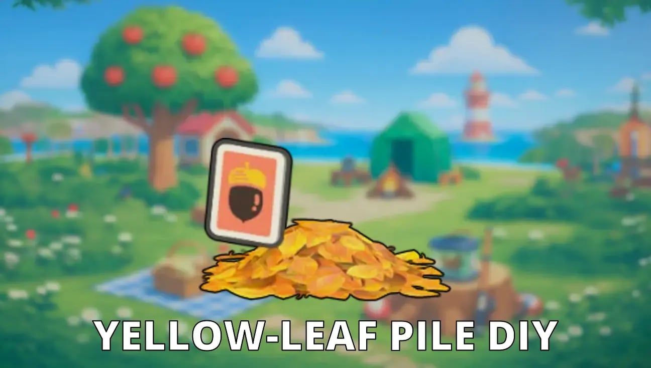 Yellow-Leaf Pile DIY artwork