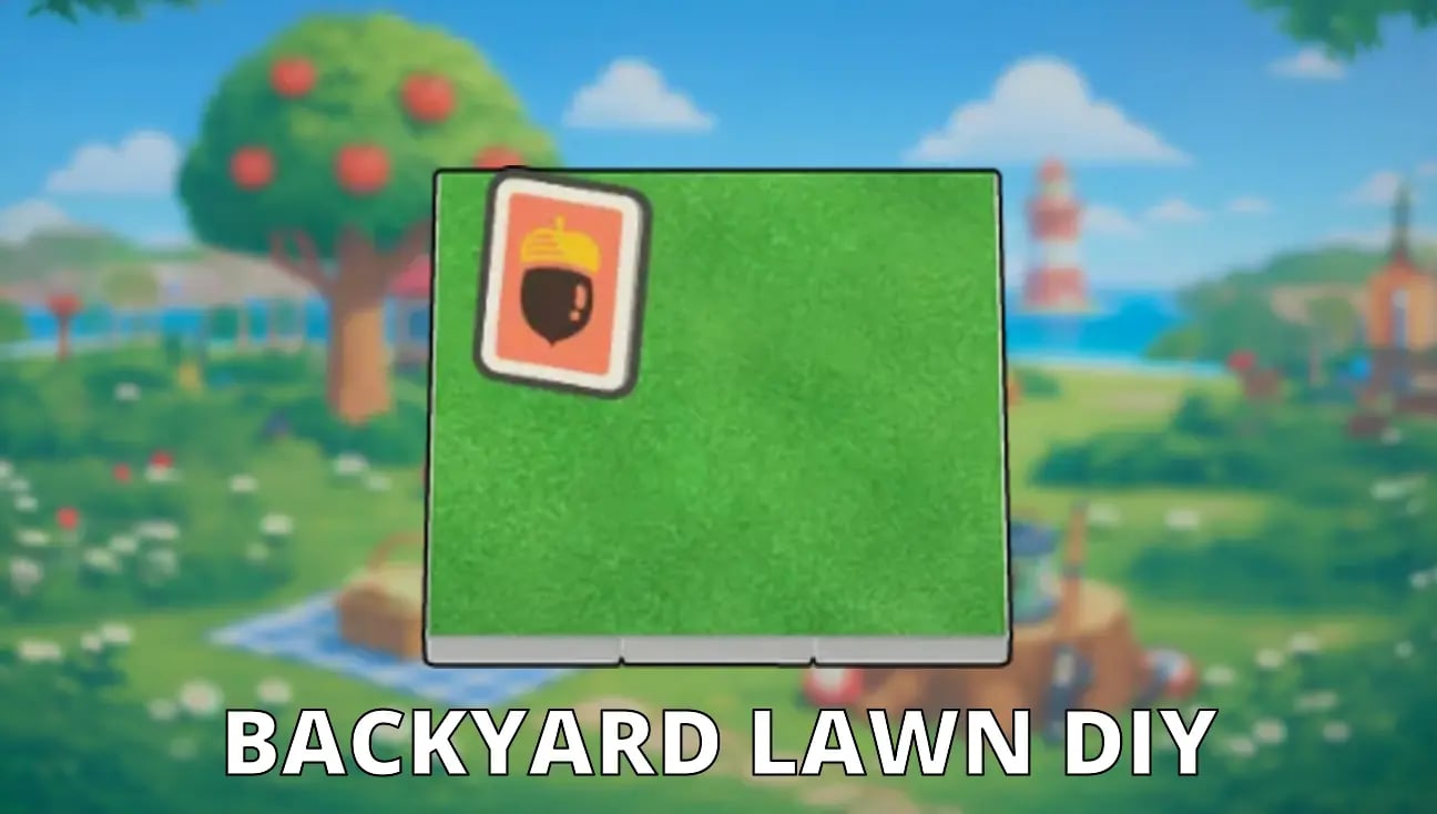 Backyard Lawn DIY artwork