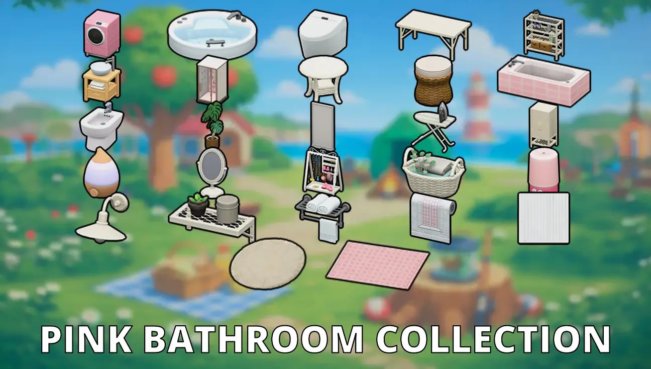 Pink Bathroom Collection artwork