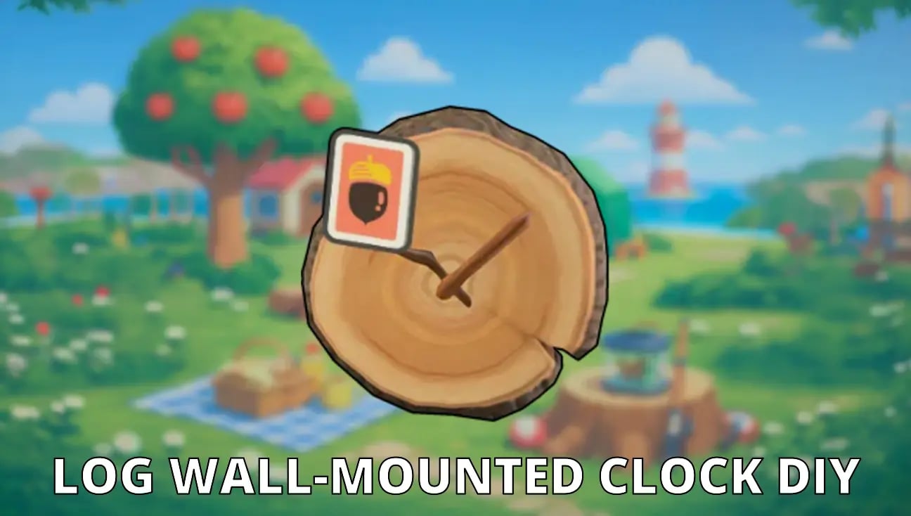Log Wall-Mounted Clock DIY artwork