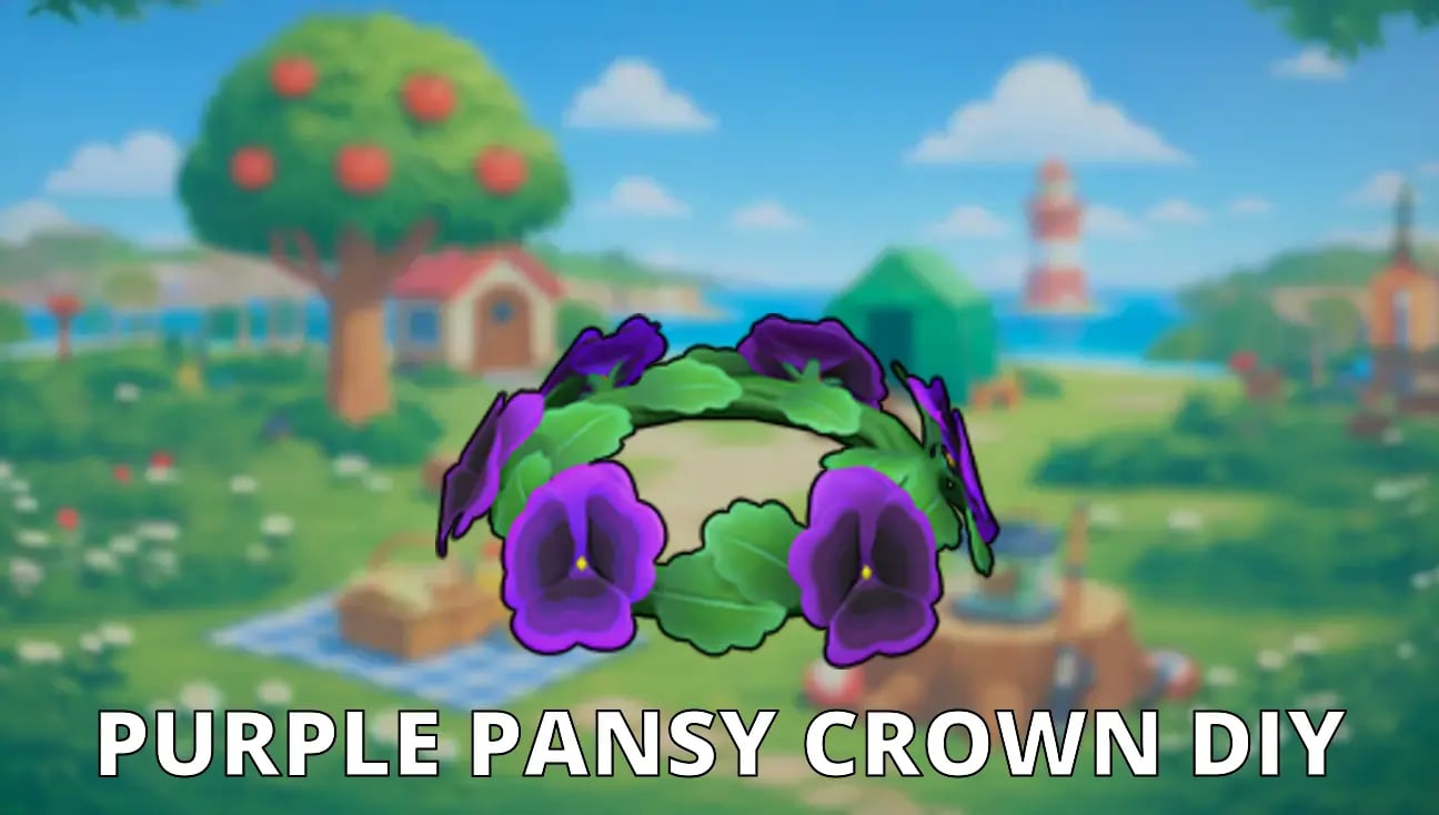 Purple Pansy Crown DIY artwork