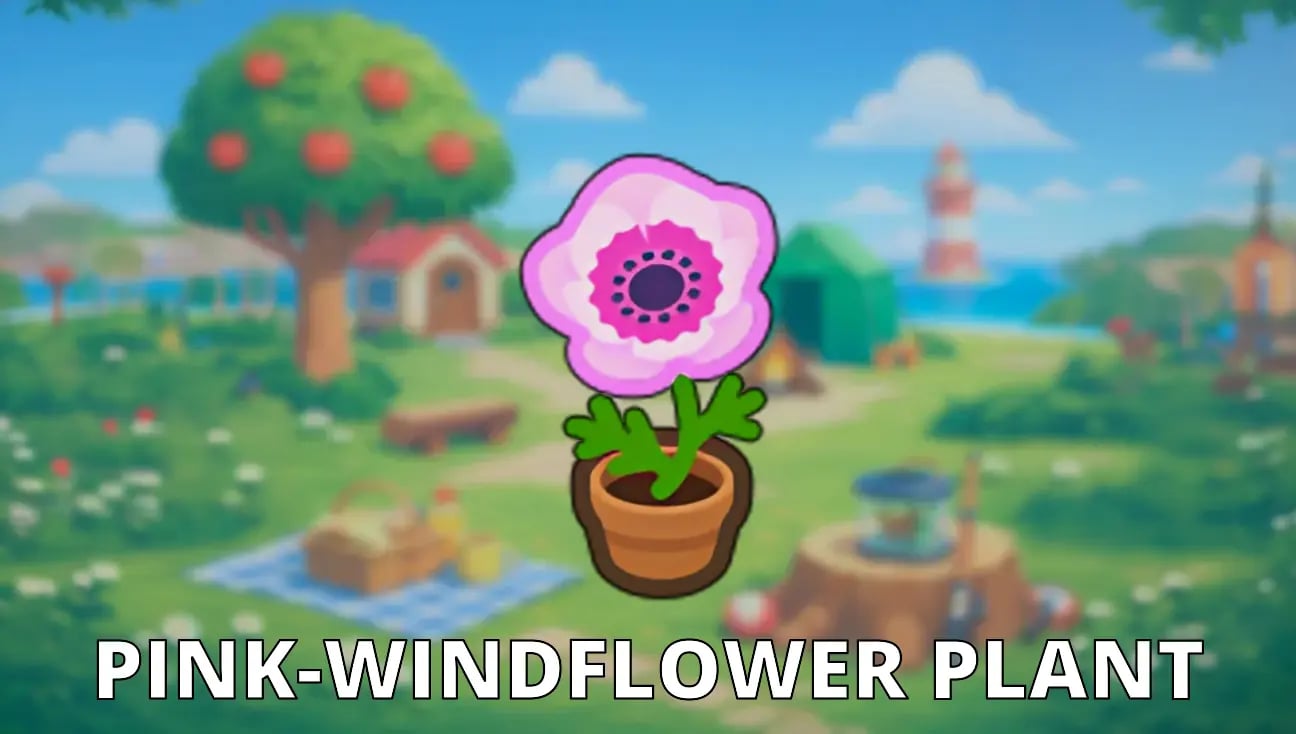 Pink-Windflower Plant artwork