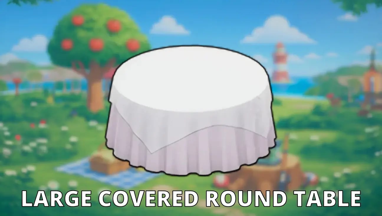 Large Covered Round Table variant