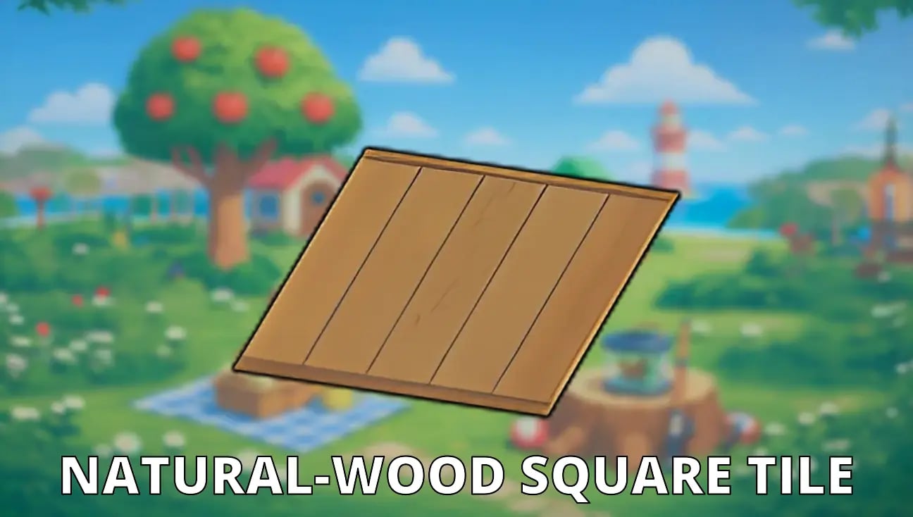 Natural-Wood Square Tile artwork