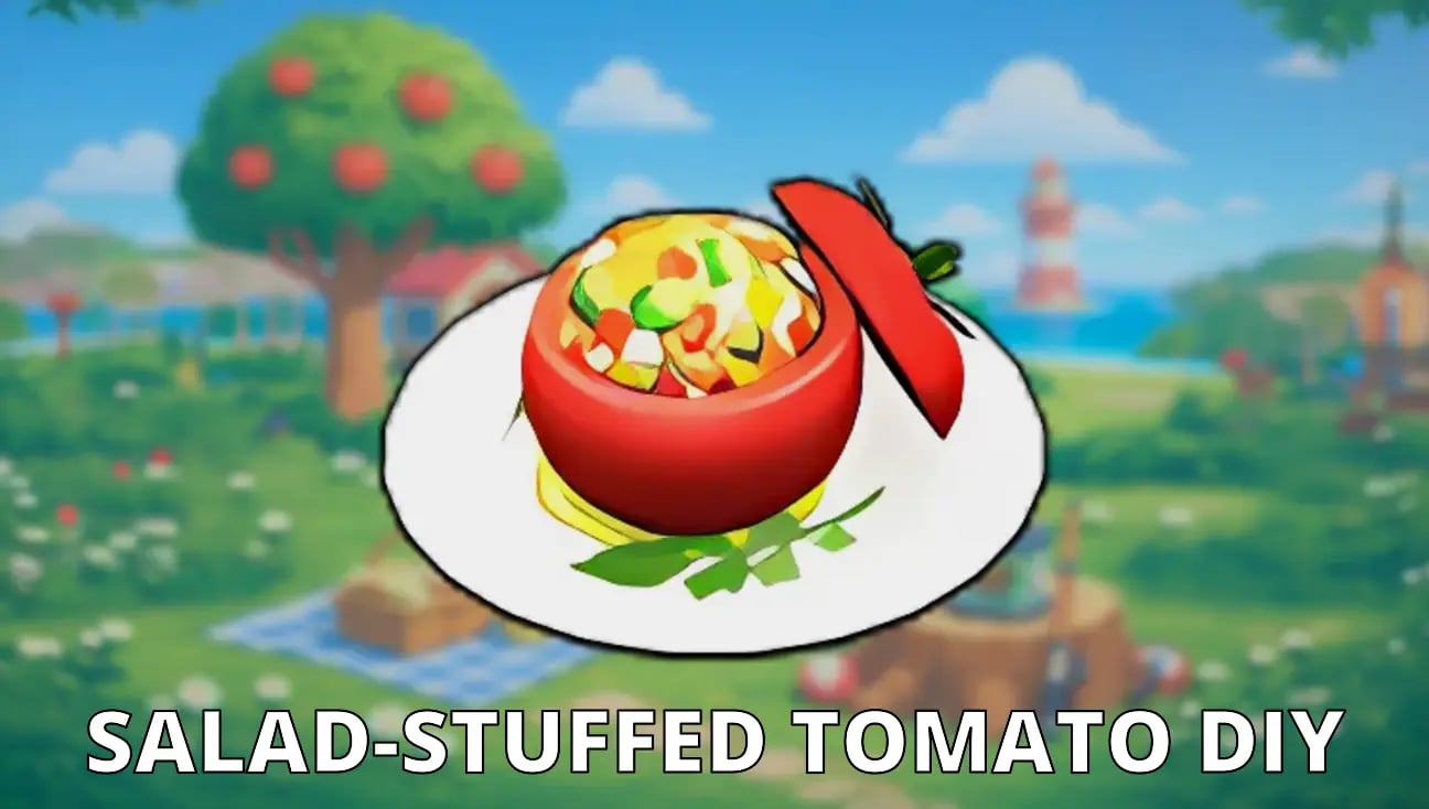 Salad-Stuffed Tomato DIY artwork
