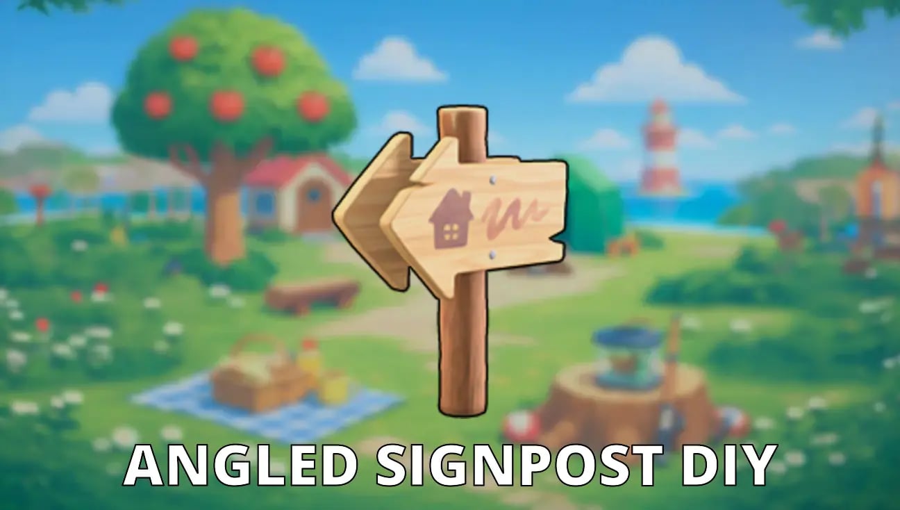 Angled Signpost DIY artwork