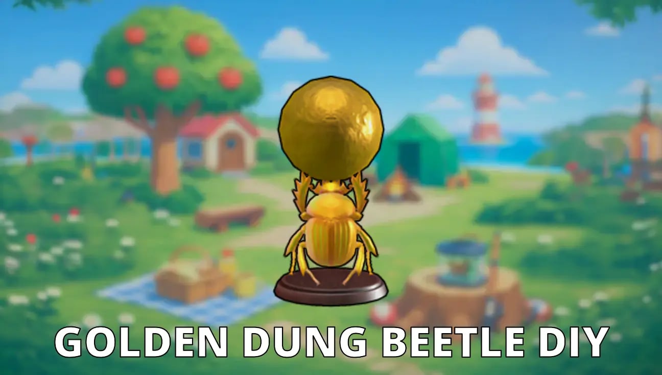 Golden Dung Beetle DIY artwork