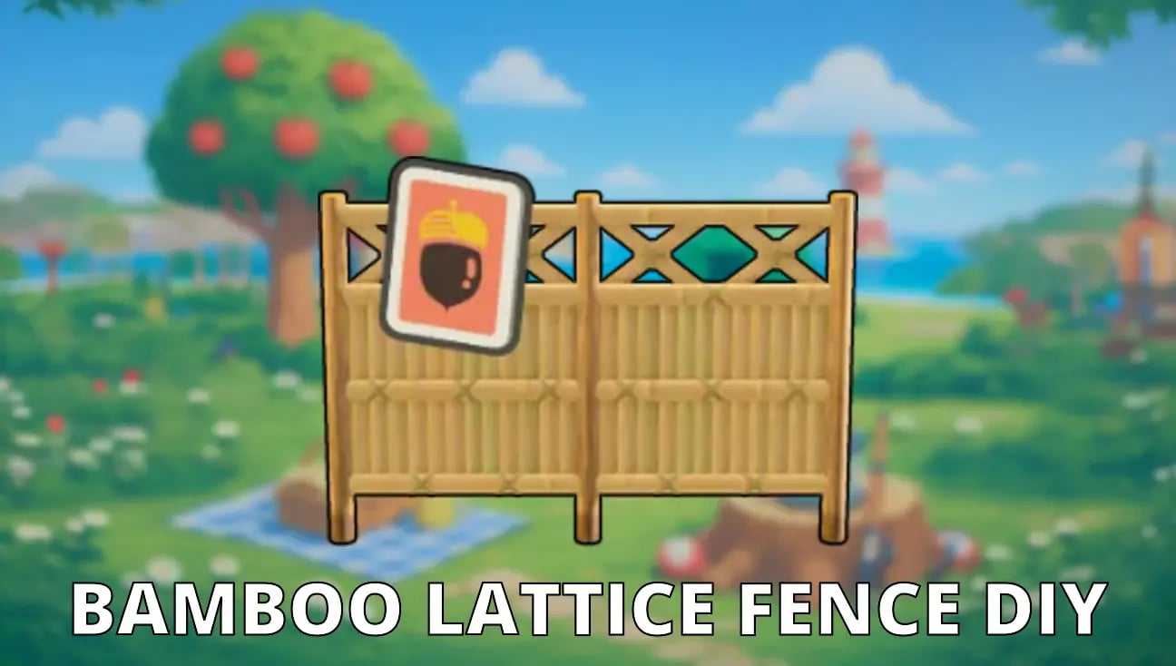 Bamboo Lattice Fence DIY artwork