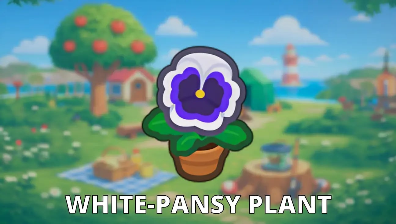 White-Pansy Plant artwork