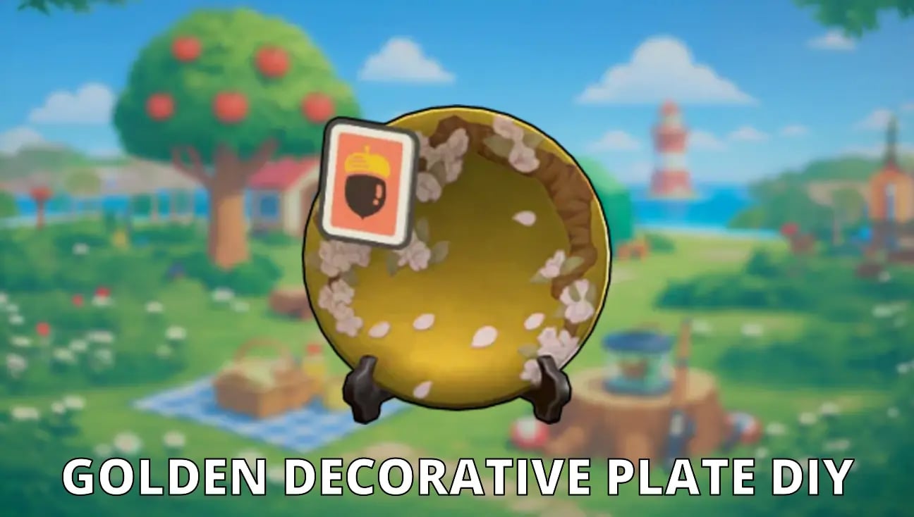 Golden Decorative Plate DIY artwork