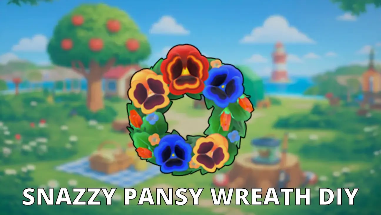 Snazzy Pansy Wreath DIY artwork