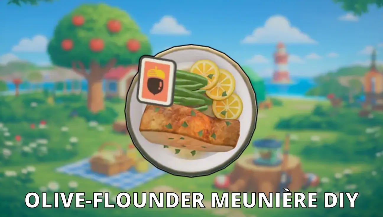 Olive-Flounder Meunière DIY artwork