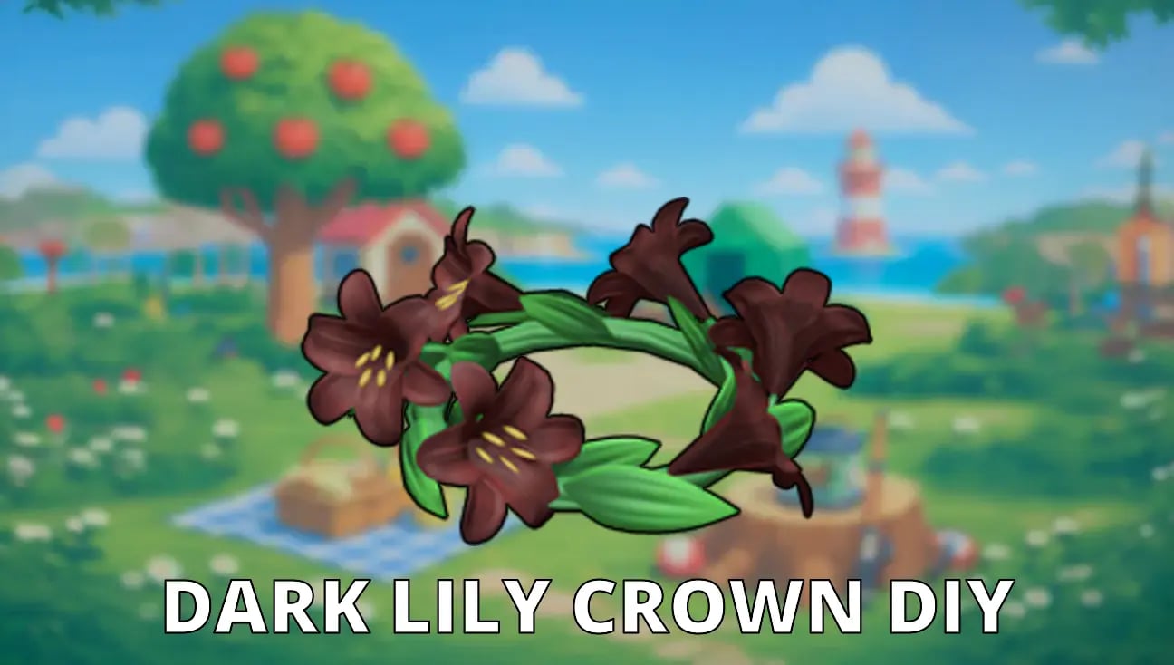 Dark Lily Crown DIY artwork
