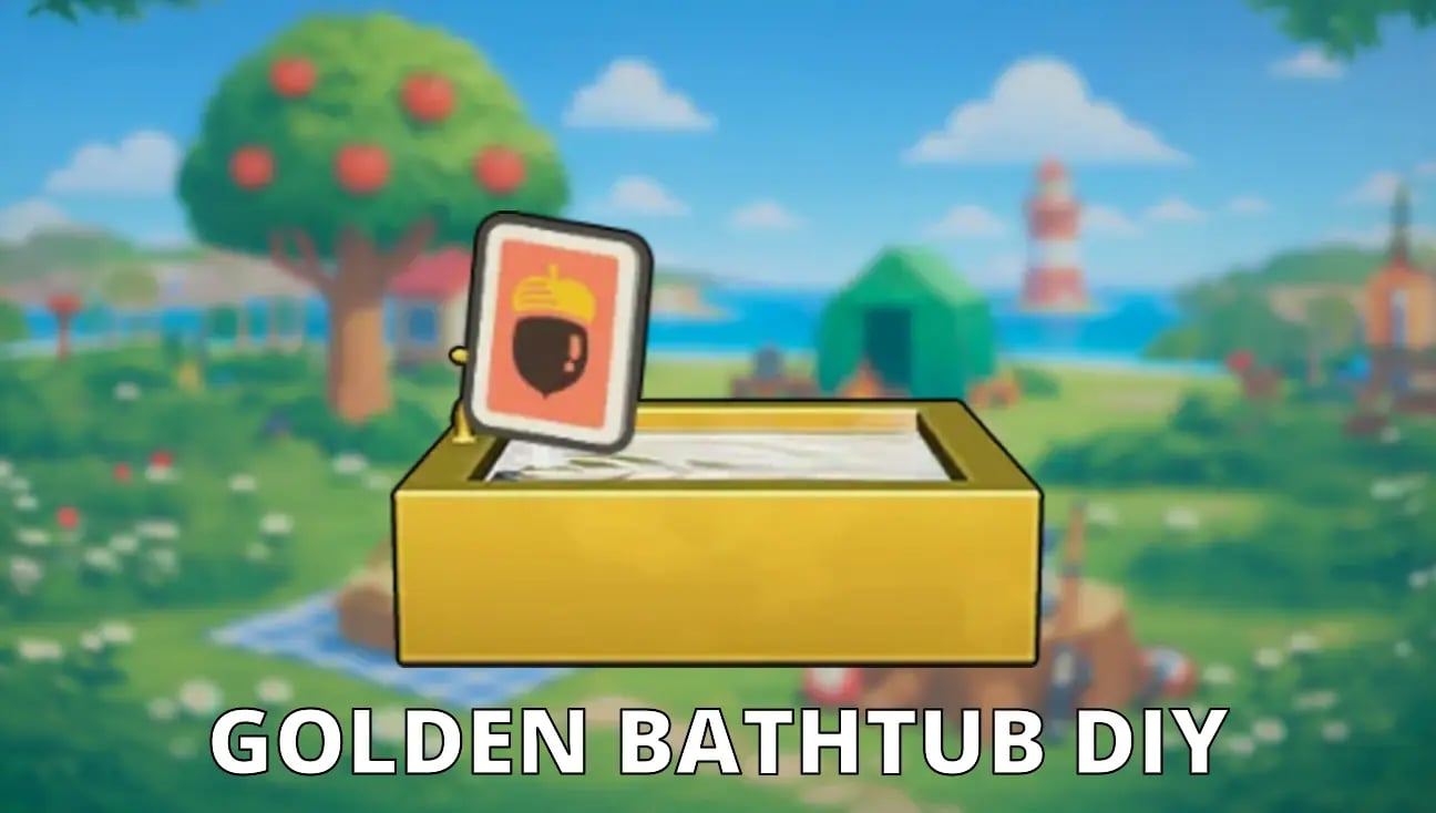 Golden Bathtub DIY artwork