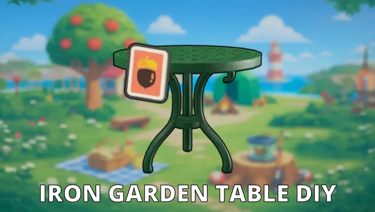 Iron Garden Table DIY artwork