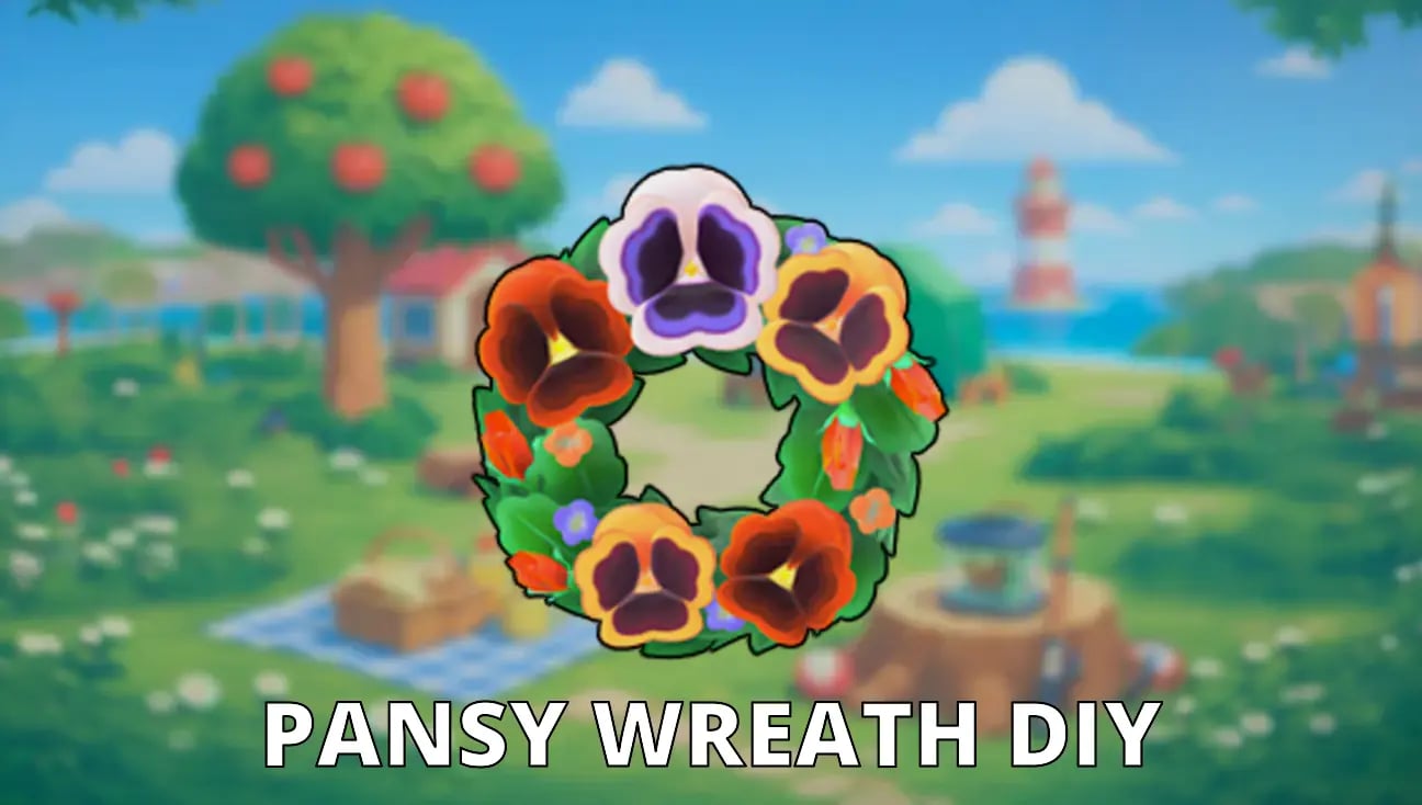 Pansy Wreath DIY artwork