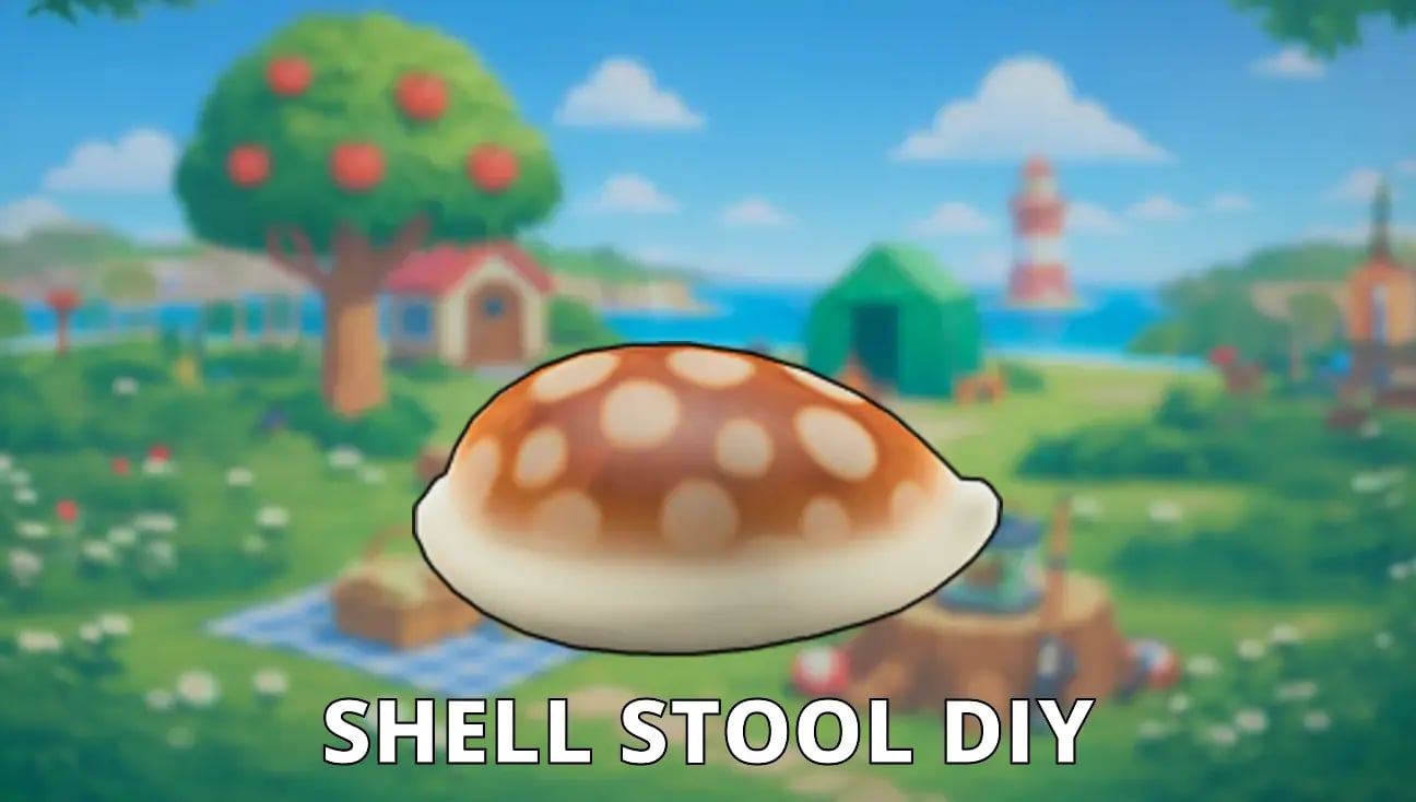 Shell Stool DIY artwork