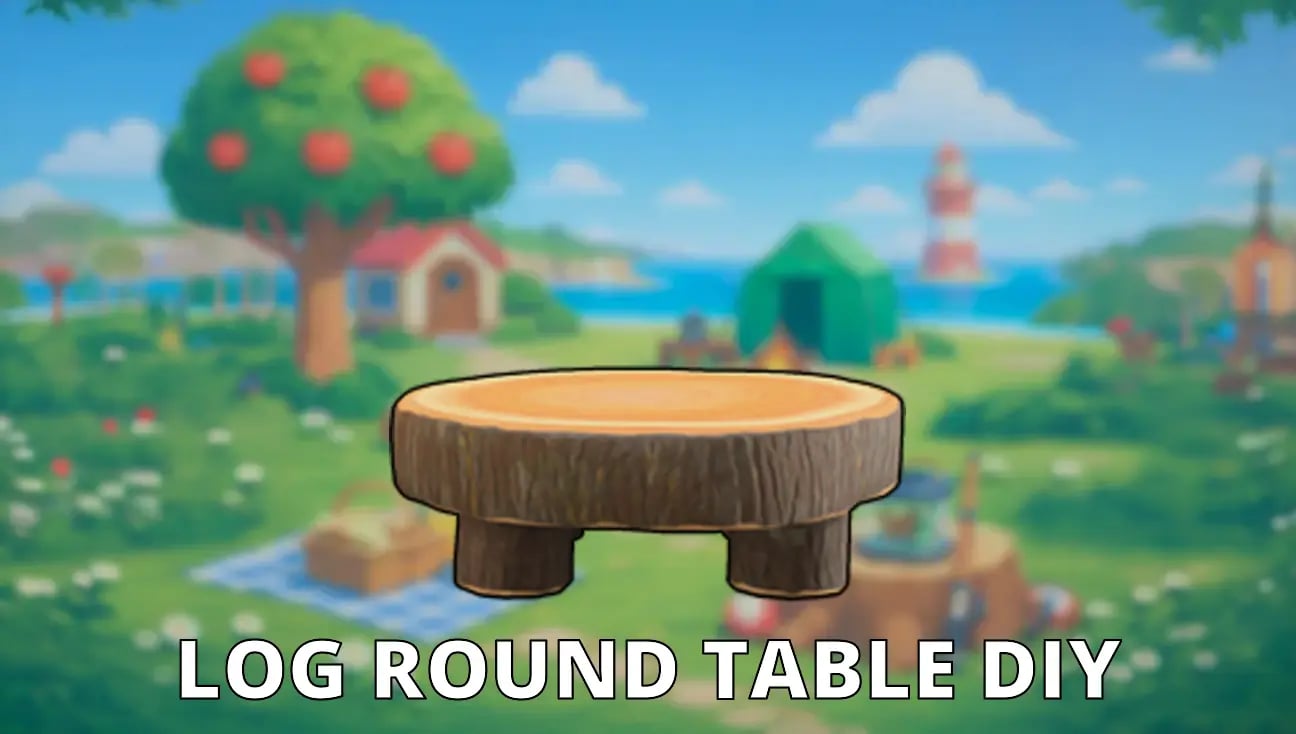 Log Round Table DIY artwork