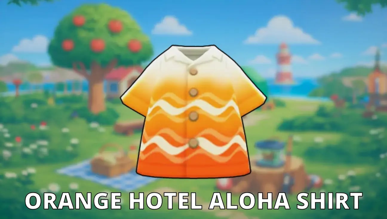 Orange Hotel Aloha Shirt artwork