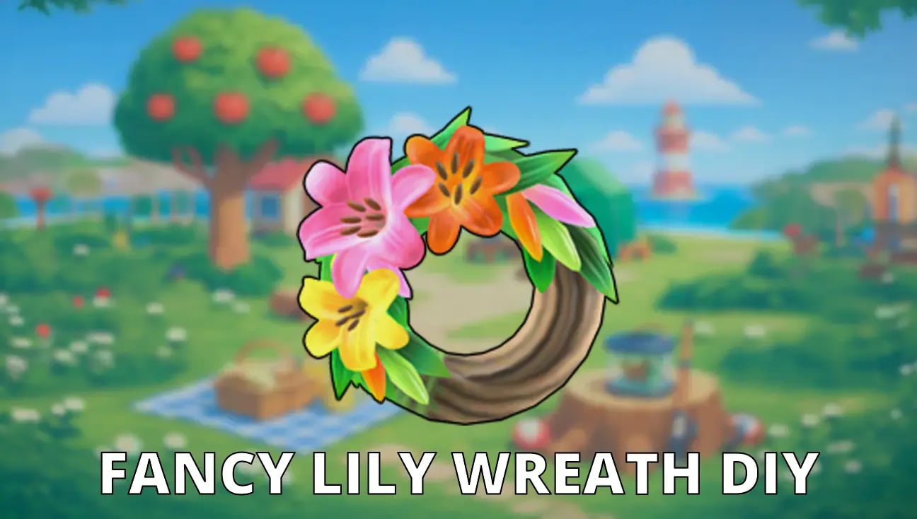 Fancy Lily Wreath DIY artwork