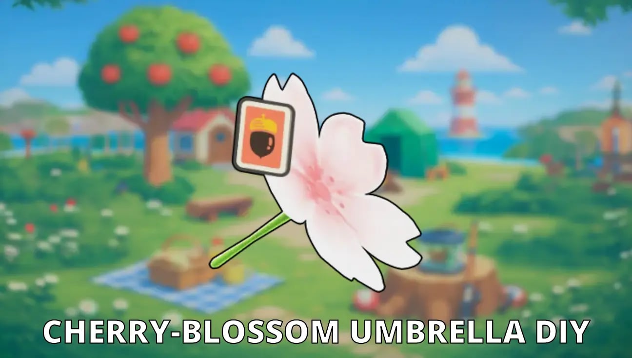 Cherry-Blossom Umbrella DIY artwork