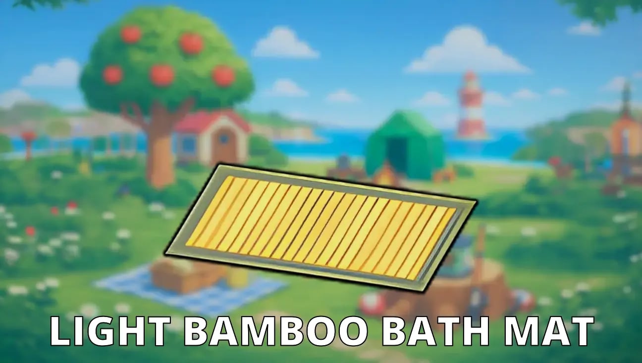 Light Bamboo Bath Mat artwork