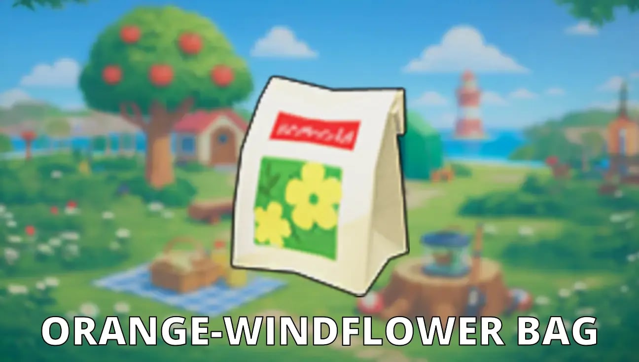 Orange-Windflower Bag artwork