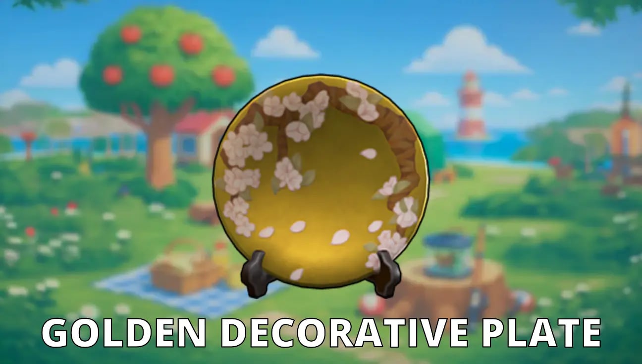 Golden Decorative Plate artwork