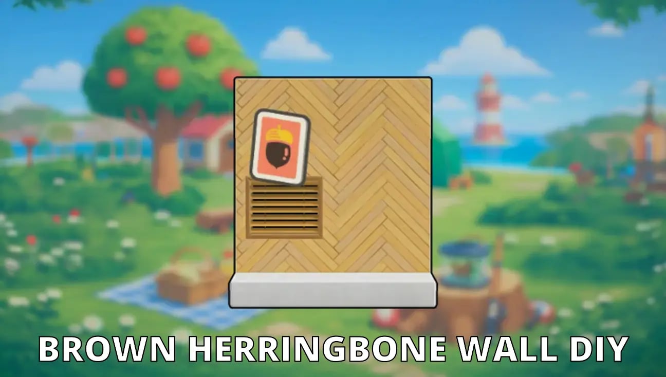 Brown Herringbone Wall DIY artwork
