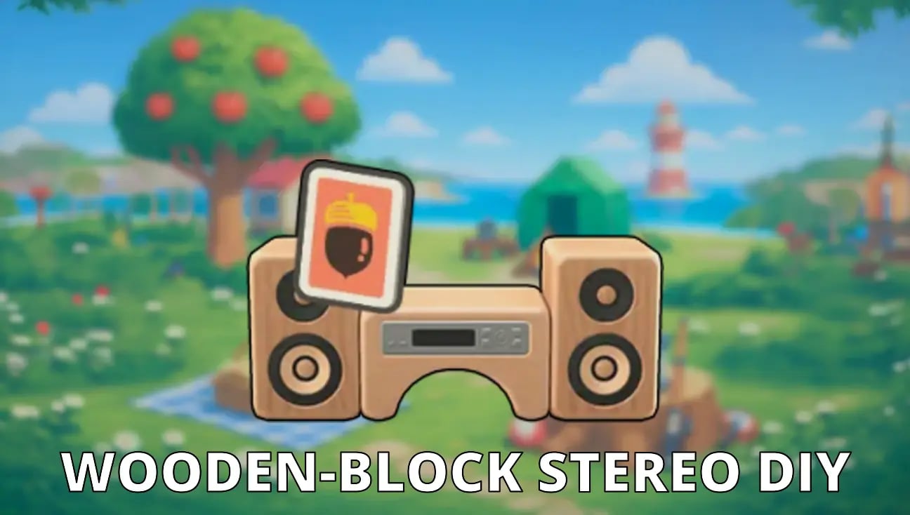 Wooden-Block Stereo DIY artwork