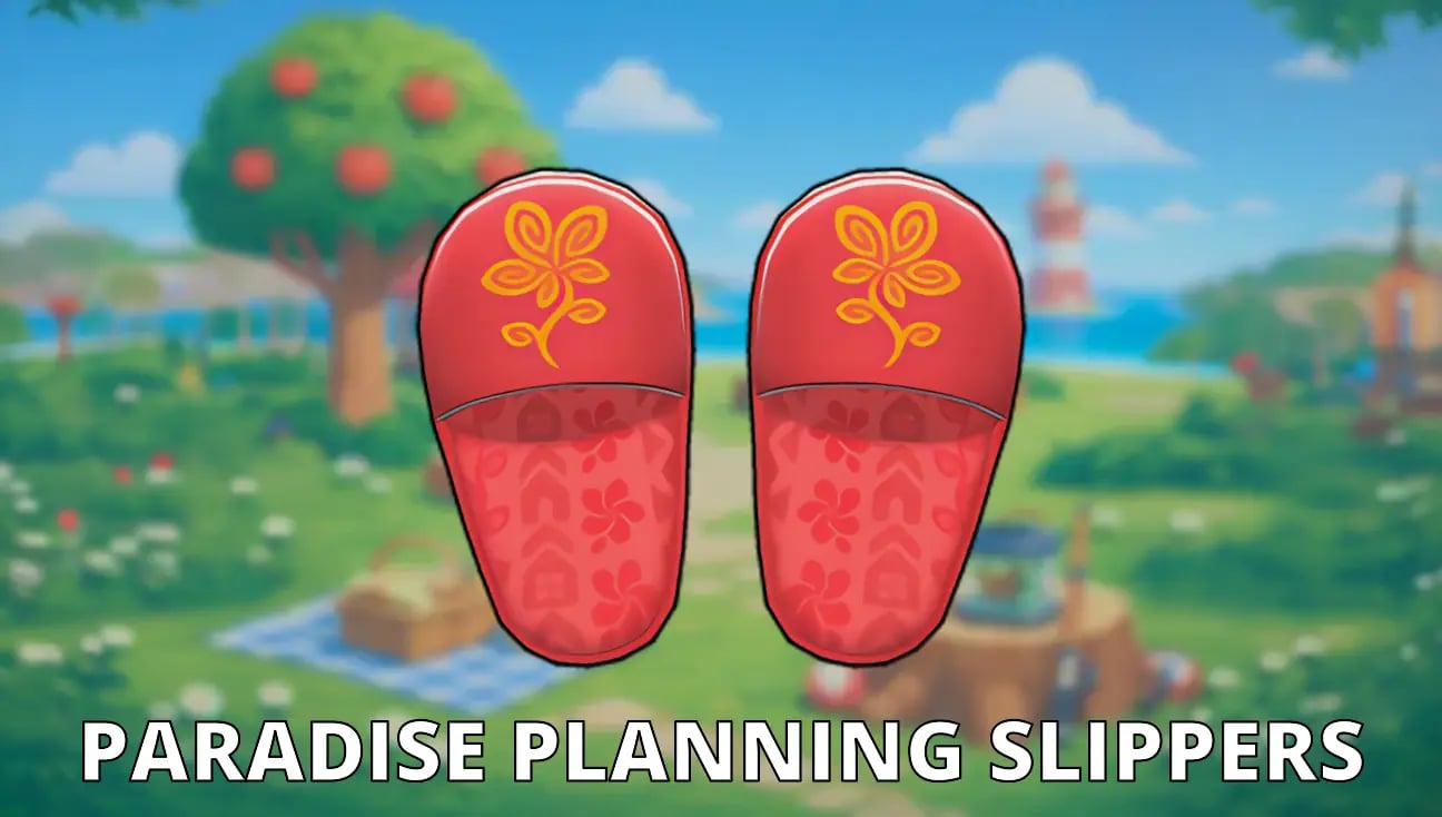 Paradise Planning Slippers artwork