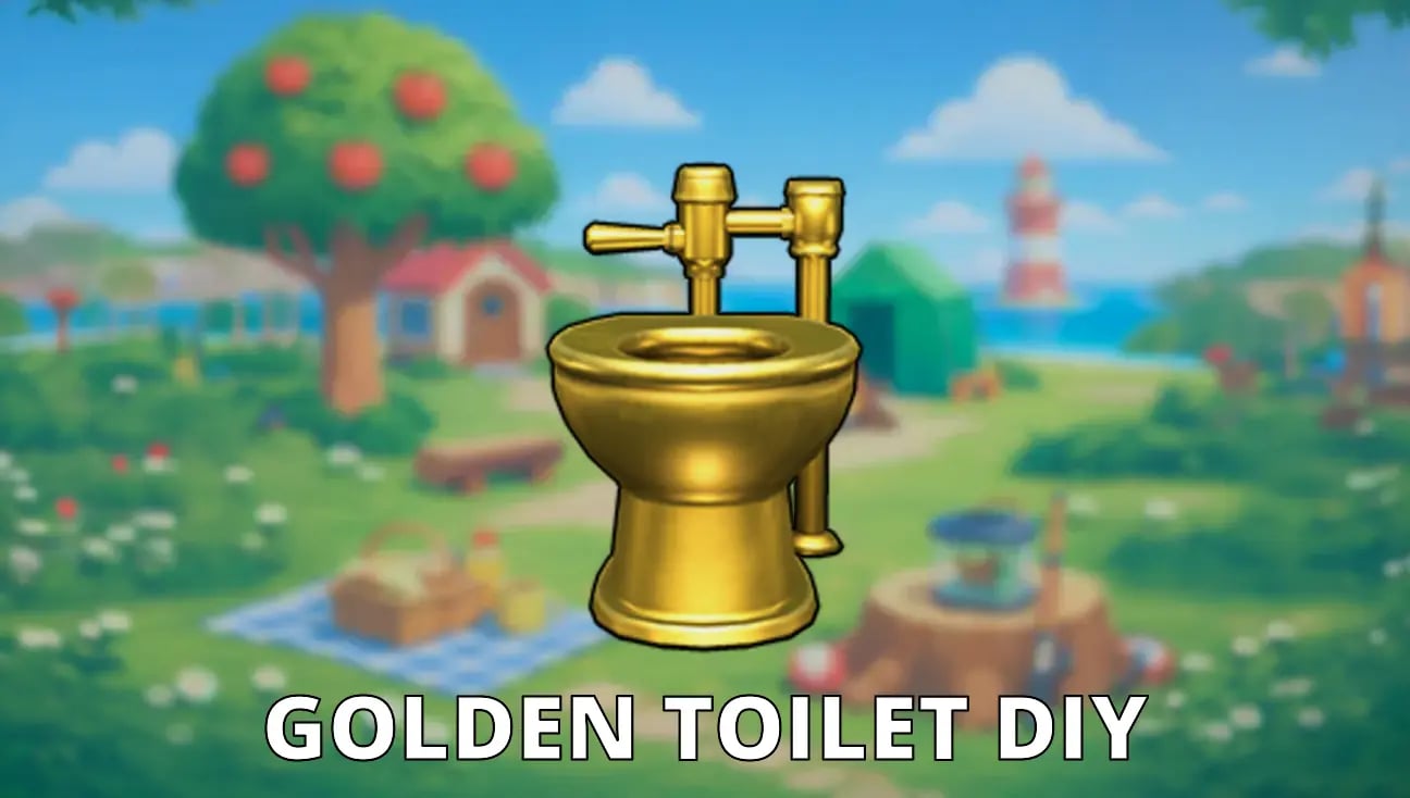 Golden Toilet DIY artwork