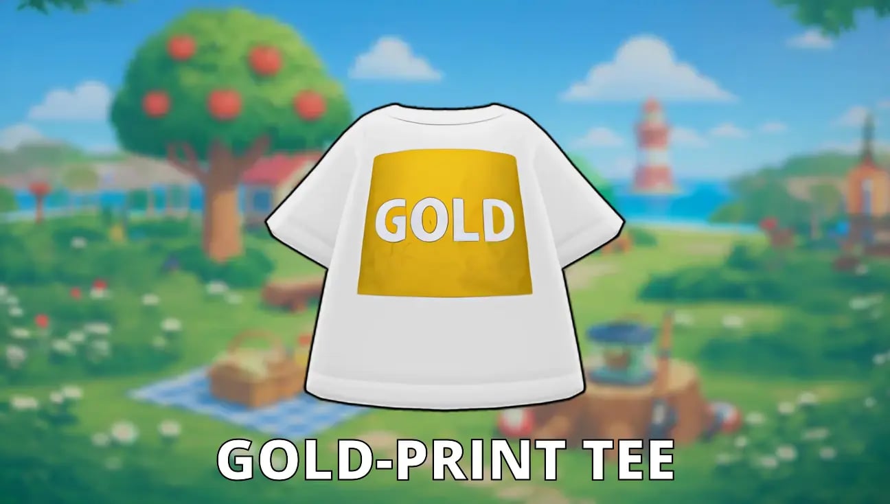 Gold-Print Tee artwork