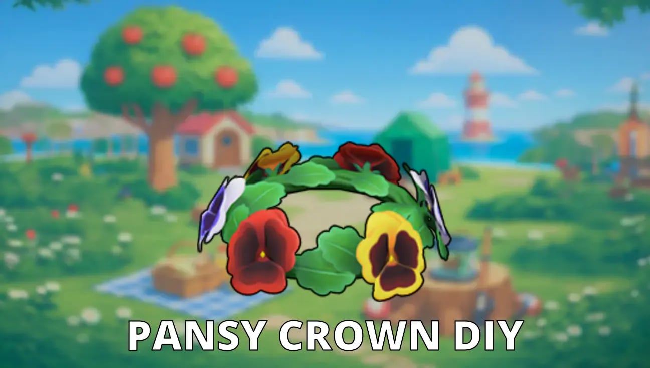 Pansy Crown DIY artwork