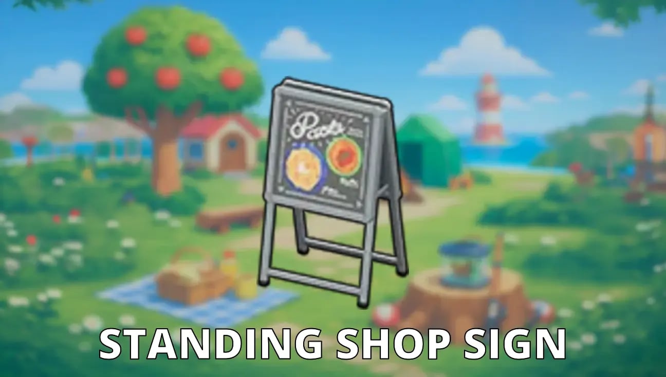 Standing Shop Sign artwork