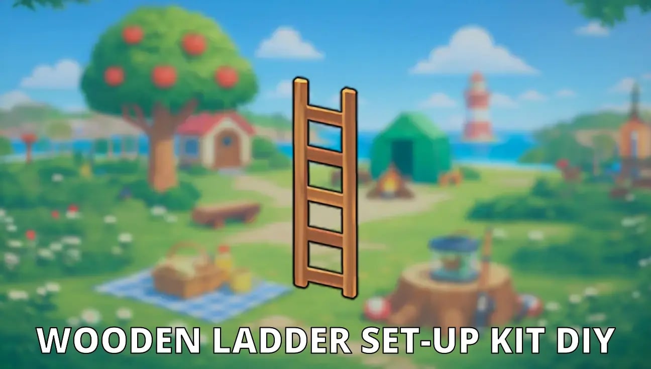 Wooden Ladder Set-Up Kit DIY artwork