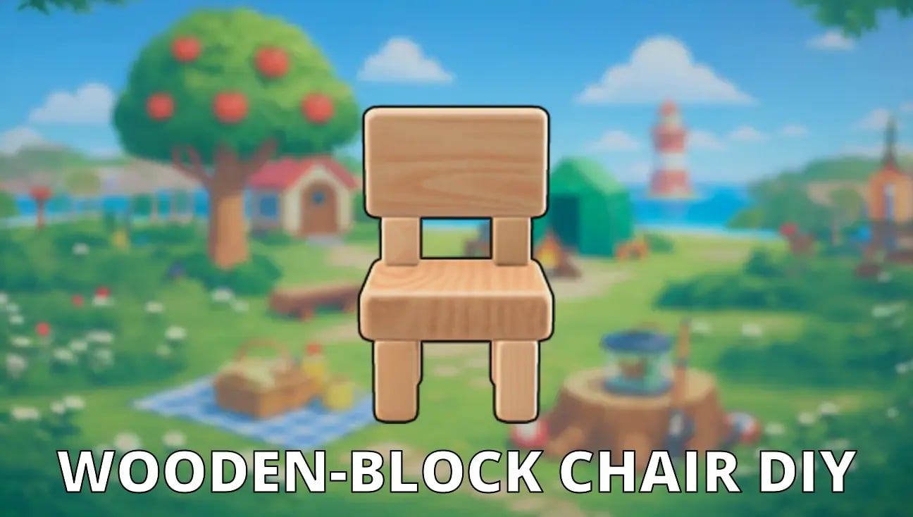 Wooden-Block Chair DIY artwork
