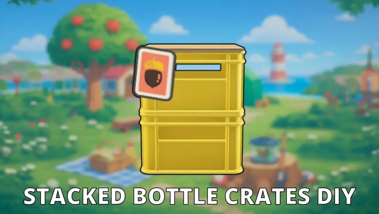 Stacked Bottle Crates DIY artwork
