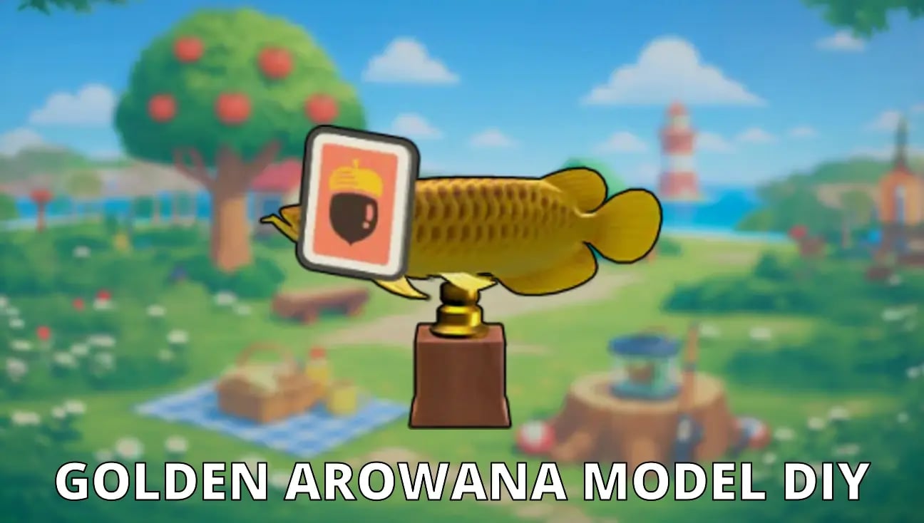 Golden Arowana Model DIY artwork
