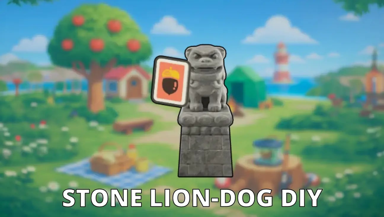 Stone Lion-Dog DIY artwork