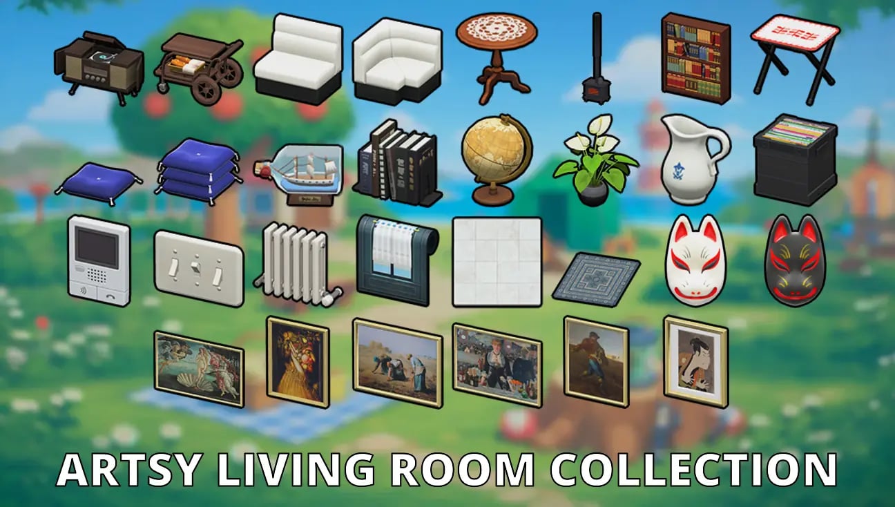 Artsy Living Room Collection artwork
