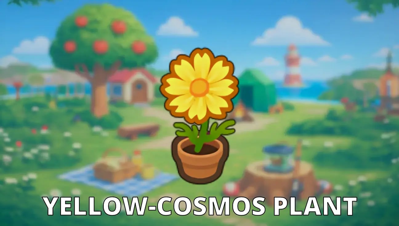 Yellow-Cosmos Plant artwork